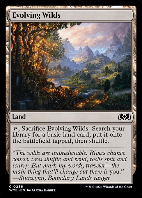 Evolving Wilds Wilds of Eldraine Magic: The Gathering card image