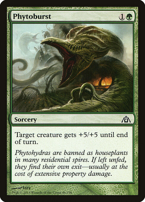 Phytoburst Dragon's Maze Magic: The Gathering card image