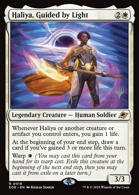 Haliya, Guided by Light Edge of Eternities Promos Magic: The Gathering card image
