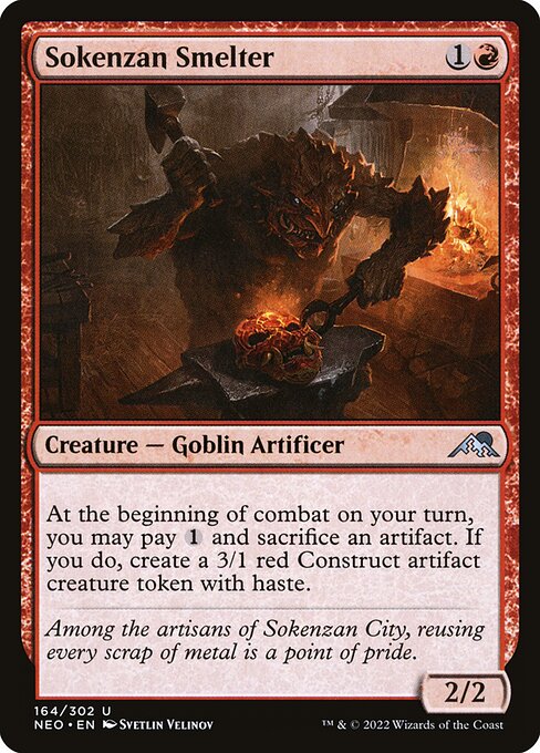 Sokenzan Smelter - Kamigawa: Neon Dynasty #164 Magic: The Gathering card image