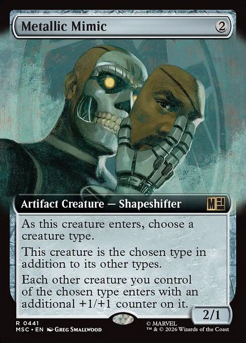 Metallic Mimic Marvel Super Heroes Commander Magic: The Gathering card image
