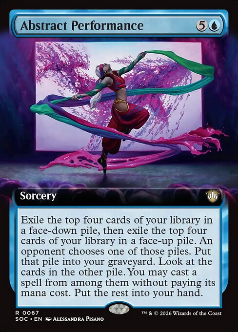 Abstract Performance Secrets of Strixhaven Commander Magic: The Gathering card image