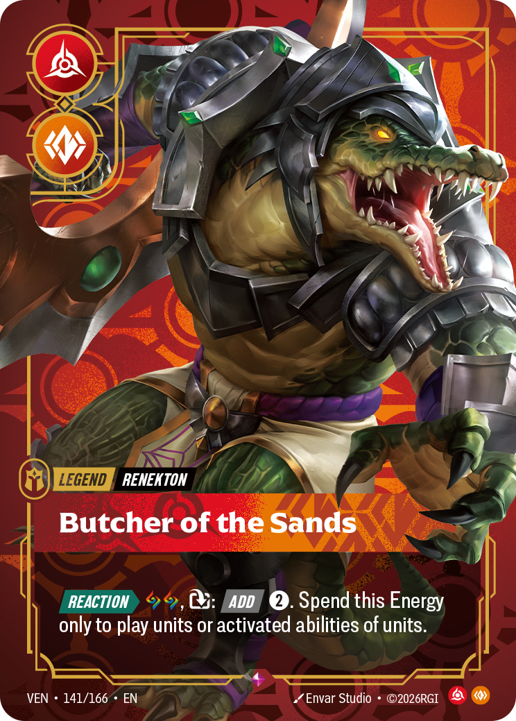 Renekton, Butcher of the Sands Riftbound card