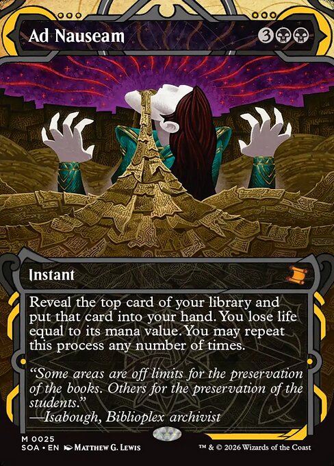 Ad Nauseam - Secrets of Strixhaven Mystical Archive #25 - Near Mint - Foil