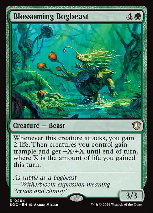 Blossoming Bogbeast - Secrets of Strixhaven Commander #264