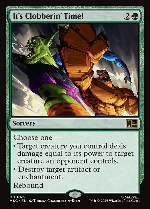 It's Clobberin' Time! Marvel Super Heroes Commander Magic: The Gathering card image