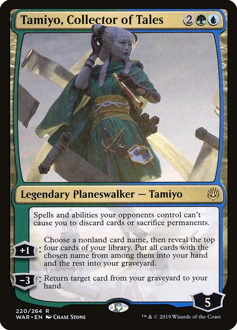 Tamiyo, Collector of Tales War of the Spark Magic: The Gathering card image