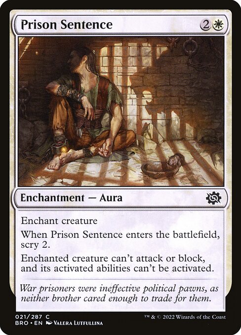 Prison Sentence - The Brothers' War #21