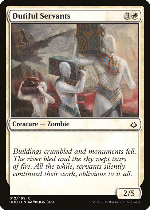 Dutiful Servants Hour of Devastation Magic: The Gathering card image