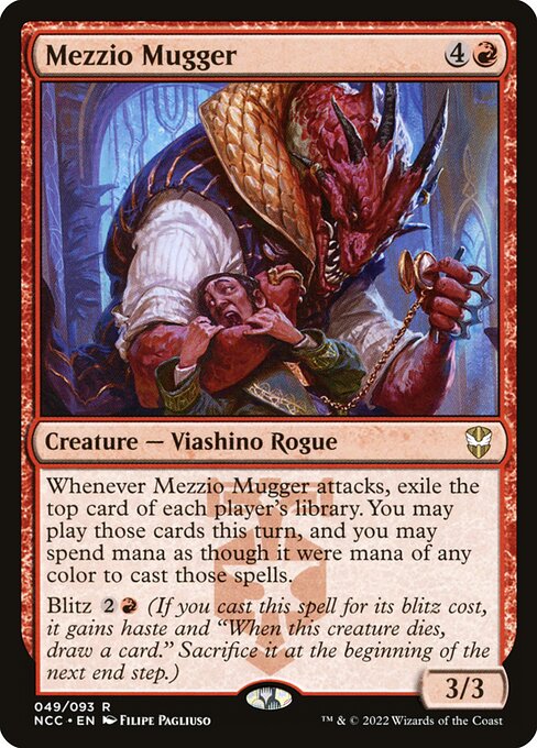Mezzio Mugger New Capenna Commander Magic: The Gathering card image