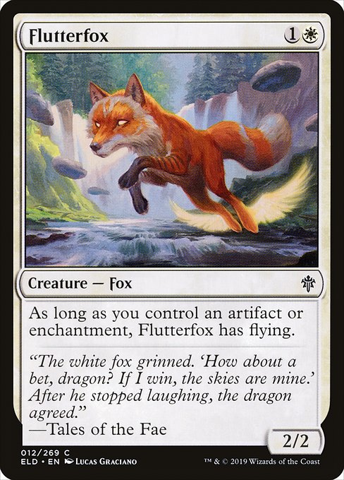 Flutterfox - Throne of Eldraine #12 Magic: The Gathering card image