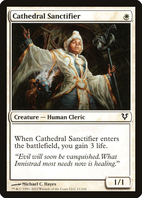 Cathedral Sanctifier - Avacyn Restored #11 Magic: The Gathering card image