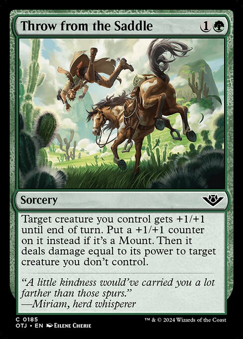 Throw from the Saddle - Outlaws of Thunder Junction #185 Magic: The Gathering card image