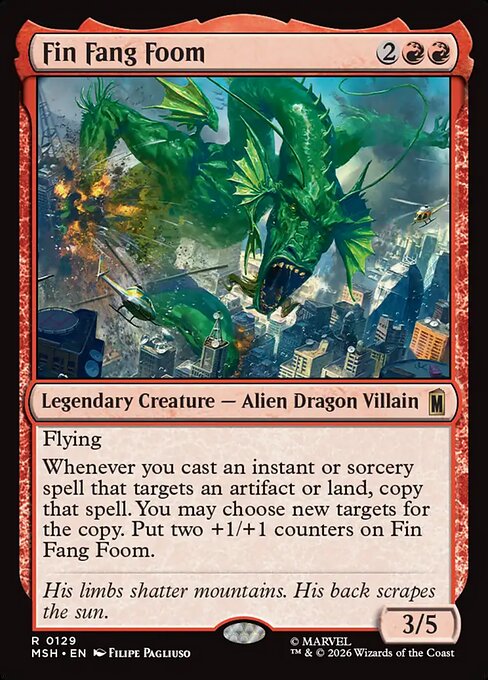 Fin Fang Foom Marvel Super Heroes Magic: The Gathering card image