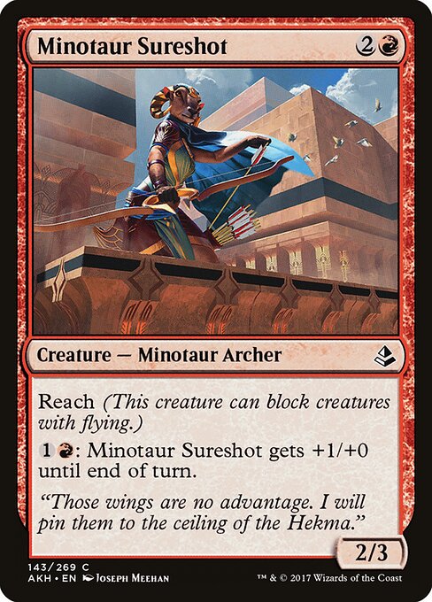 Minotaur Sureshot Amonkhet Magic: The Gathering card image