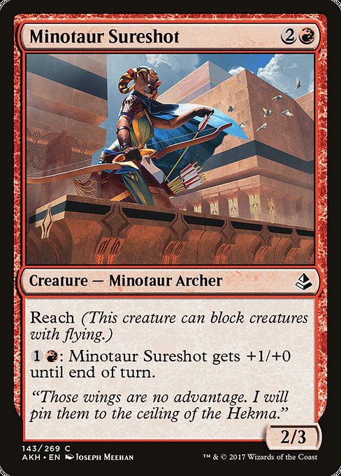 Minotaur Sureshot - Amonkhet #143 Magic: The Gathering card image