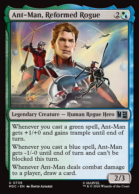 Ant-Man, Reformed Rogue Marvel Super Heroes Commander Magic: The Gathering card image