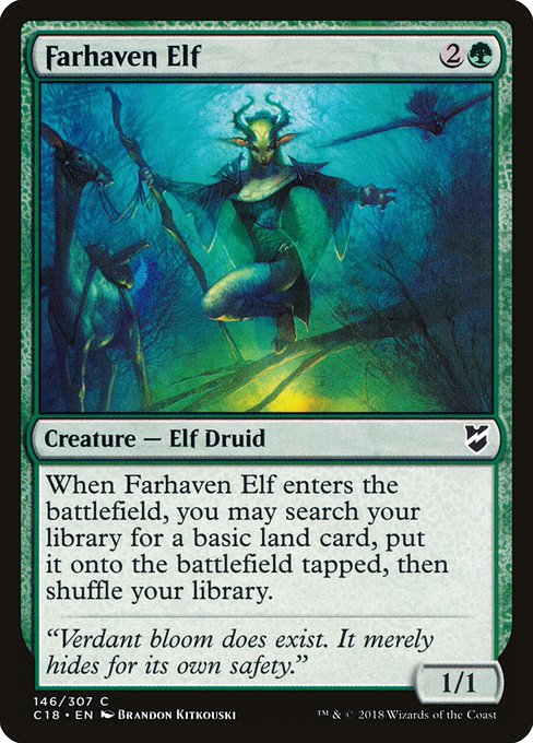Farhaven Elf - Commander 2018 #146