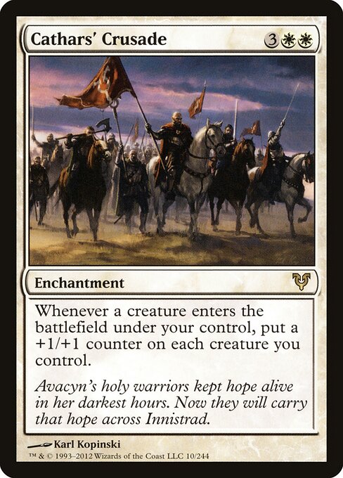 Cathars' Crusade Avacyn Restored Magic: The Gathering card image