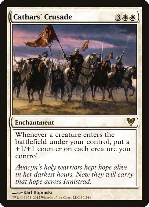 Cathars' Crusade - Avacyn Restored #10 Magic: The Gathering card image