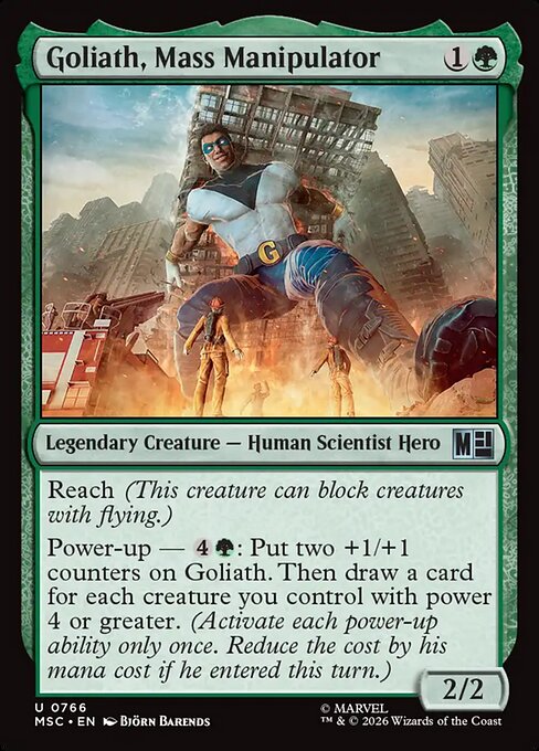 Goliath, Mass Manipulator Marvel Super Heroes Commander Magic: The Gathering card image