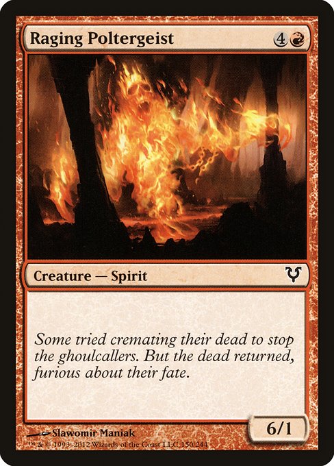 Raging Poltergeist - Avacyn Restored #150 Magic: The Gathering card image