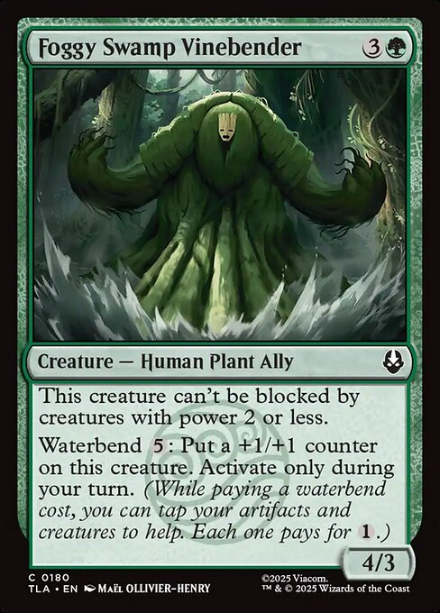 Foggy Swamp Vinebender - Avatar: The Last Airbender #180 Magic: The Gathering card image