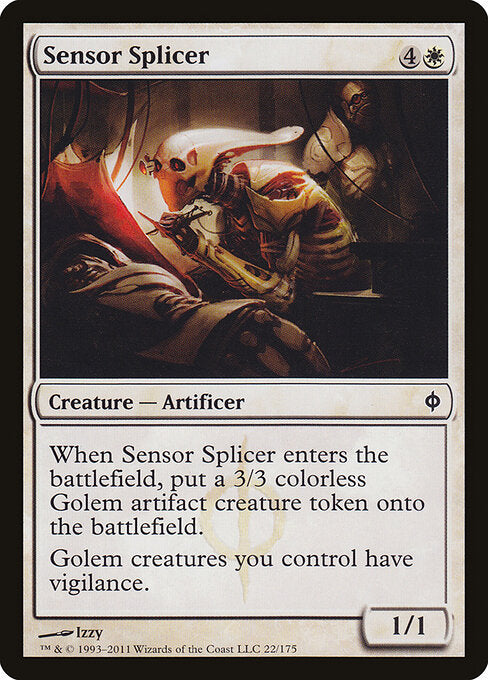 Sensor Splicer New Phyrexia Magic: The Gathering card image