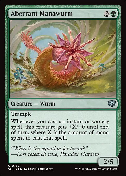 Aberrant Manawurm - Secrets of Strixhaven #138 Magic: The Gathering card image