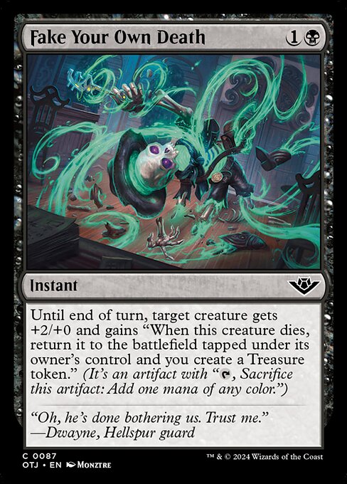 Fake Your Own Death Outlaws of Thunder Junction Magic: The Gathering card image