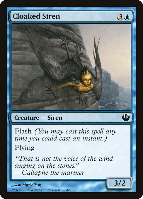 Cloaked Siren Journey into Nyx Magic: The Gathering card image