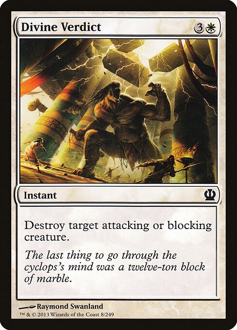 Divine Verdict Theros Magic: The Gathering card image