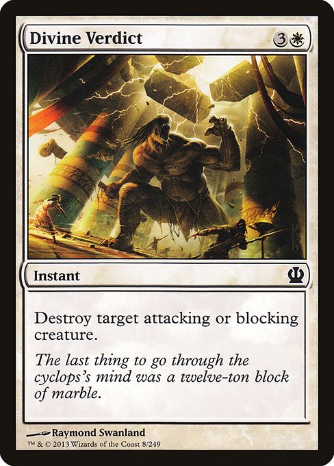 Divine Verdict - Theros #8 Magic: The Gathering card image