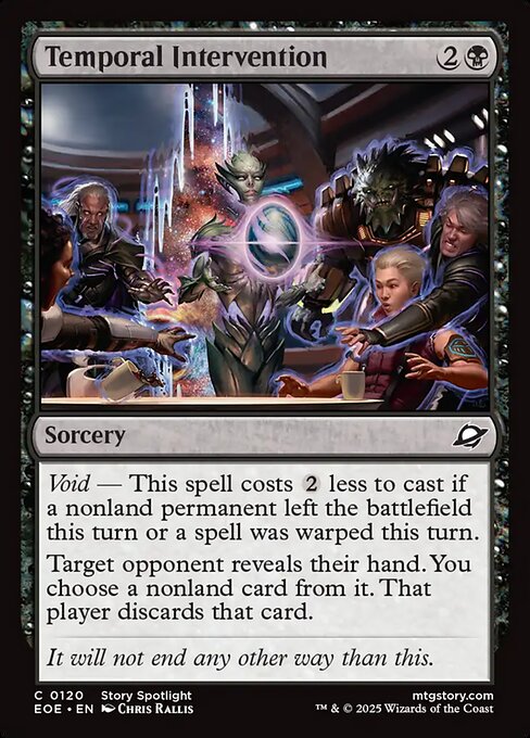 Temporal Intervention Edge of Eternities Magic: The Gathering card image