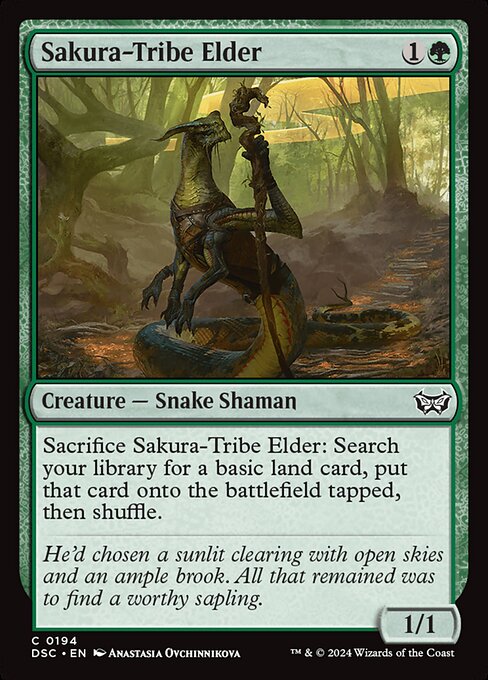 Sakura-Tribe Elder - Duskmourn: House of Horror Commander #194