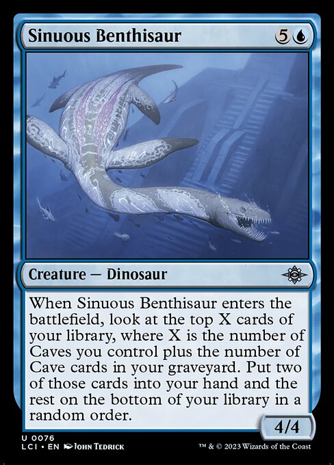Sinuous Benthisaur - The Lost Caverns of Ixalan #76