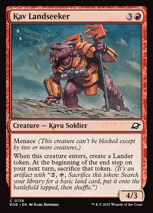 Kav Landseeker Edge of Eternities Magic: The Gathering card image