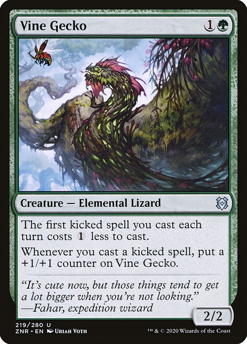 Vine Gecko - Zendikar Rising #219
