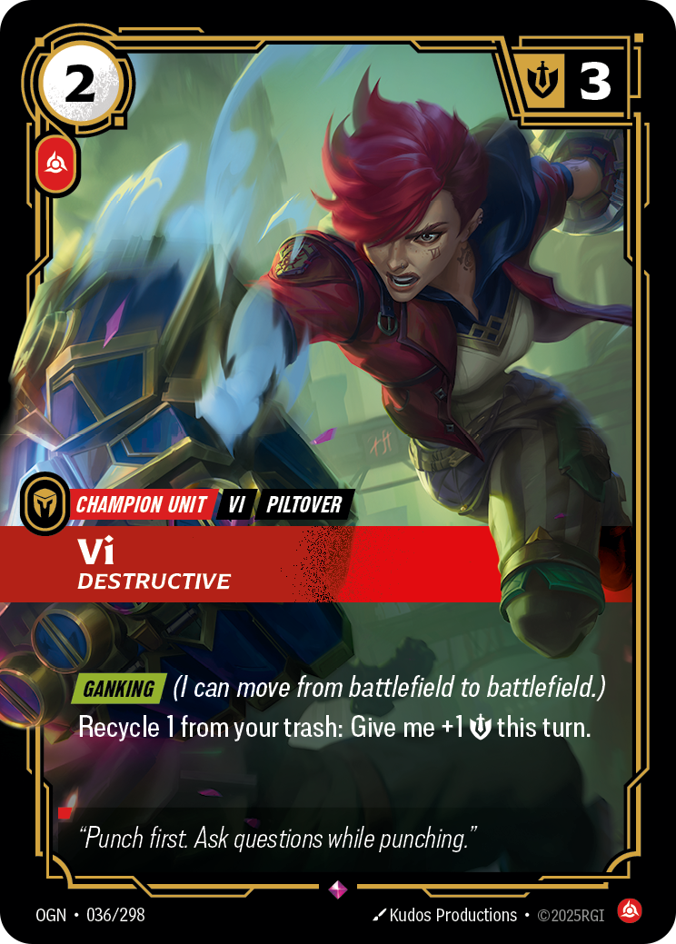 Vi, Destructive Riftbound card image