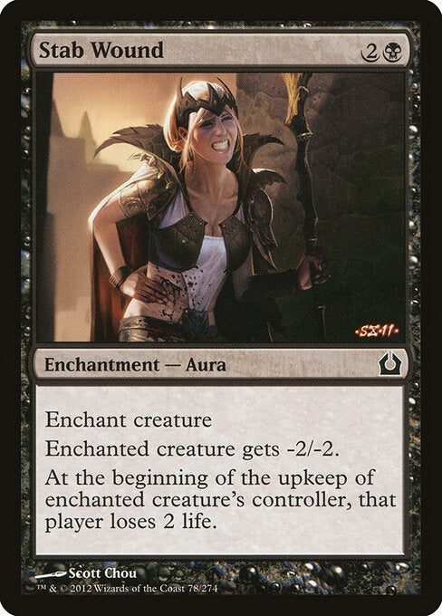 Stab Wound Return to Ravnica Magic: The Gathering card image