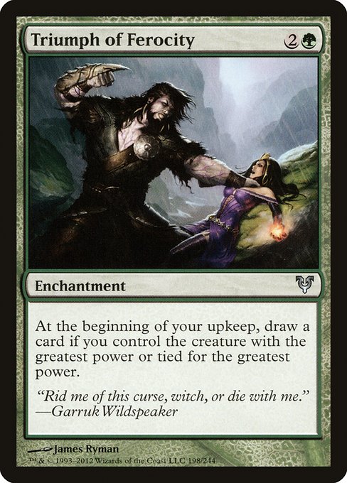 Triumph of Ferocity - Avacyn Restored #198 Magic: The Gathering card image