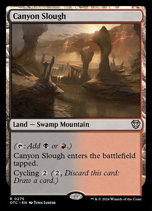 Canyon Slough - Outlaws of Thunder Junction Commander #275