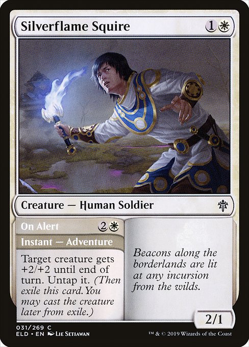 Silverflame Squire // On Alert - Throne of Eldraine #31