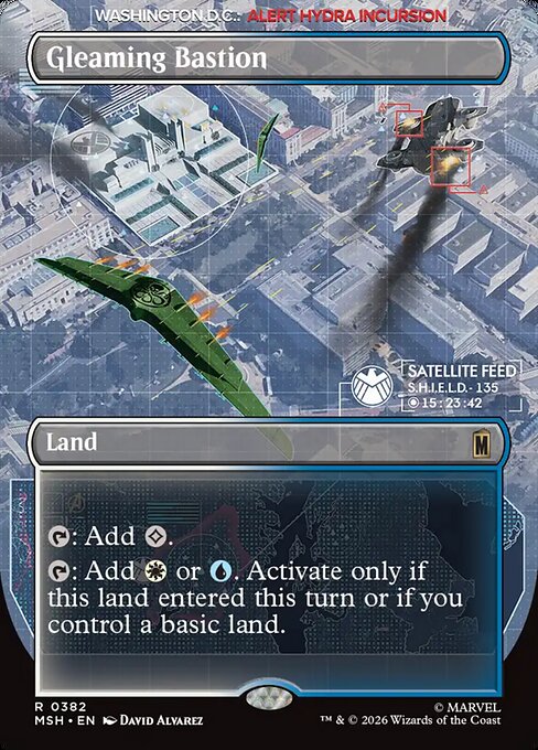 Gleaming Bastion Marvel Super Heroes Magic: The Gathering card image