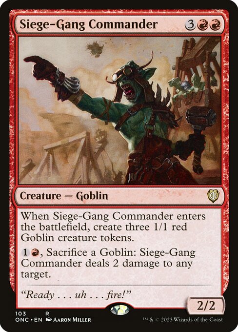 Siege-Gang Commander - Phyrexia: All Will Be One Commander #103