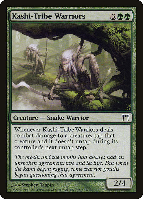 Kashi-Tribe Warriors - Champions of Kamigawa #221