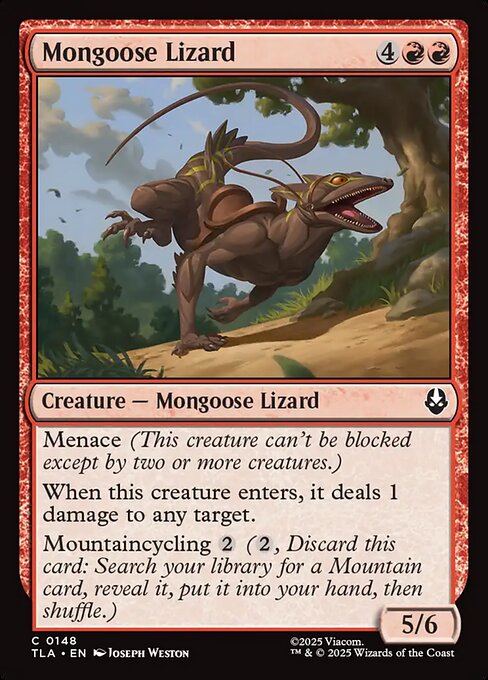 Mongoose Lizard - Avatar: The Last Airbender #148 Magic: The Gathering card image