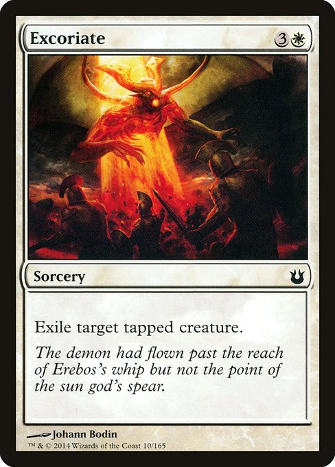 Excoriate - Born of the Gods #10 Magic: The Gathering card image