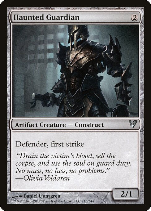 Haunted Guardian Avacyn Restored Magic: The Gathering card image