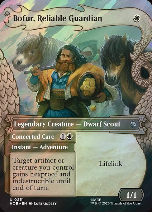 Bofur, Reliable Guardian // Concerted Care - The Hobbit #251 - Near Mint - Foil